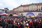 Натовп перед Аркадієм Кубицьким