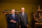 Minister Kultury i Dziedzictwa Narodowego prof. Piotr Gliński i Dyrektor Zamku Królewskiego w Warszawie prof. Wojciech Fałkowski 