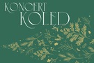 plakat z zielonym tłem i napisem koncert kolęd