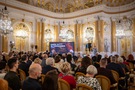 Otwarcie Galerii im. Lanckorońskich, 27 lutego 2025 r.  Na zdjęciu wernisaż w Sali Wielkiej. 